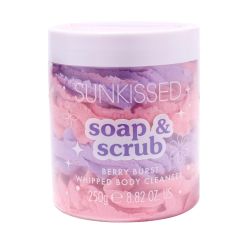 Sunkissed Soap and Scrub Whipped Body Cleanser Berry Burst 250g