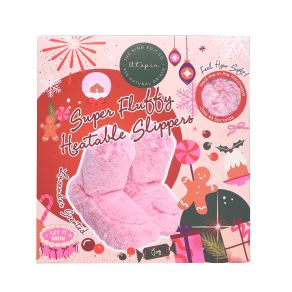 The Kind Edit Co. Utopia Super Fluffy Heatable Slipper Gift Set