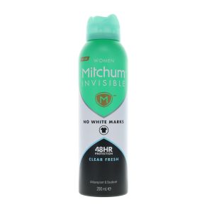 Mitchum Women Invisible 48H Antiperspirant Clear Fresh 200ml