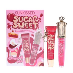 Sunkissed Sugar Sweet Lip Conditioner & Lip Gloss Duo Gift Set Cherry Pie 16ml