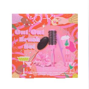 Q-KI Out-Out Hair Brush Gift Set